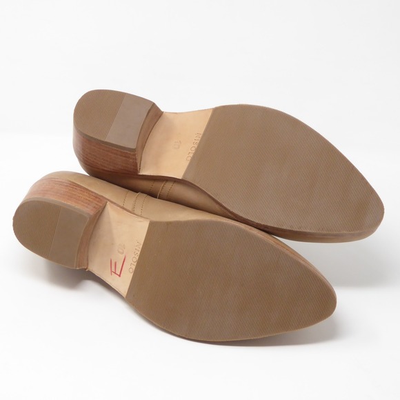 Nisolo Womens Mia Ankle Booties Boots Sand Beige Leather Block Heel Size 10 - Picture 6 of 9